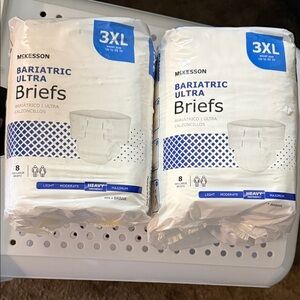 New White Bariatric Ultra Briefs 2pks